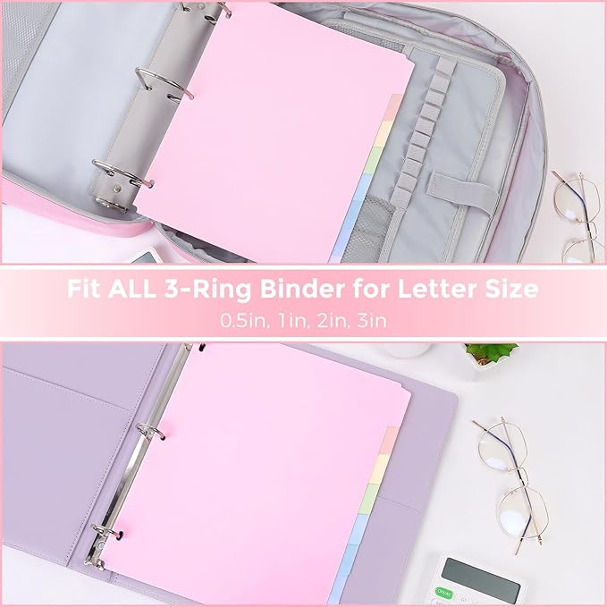 SKYDUE Durable Plastic 8-Tab Dividers, Big Tab Dividers - Image 6