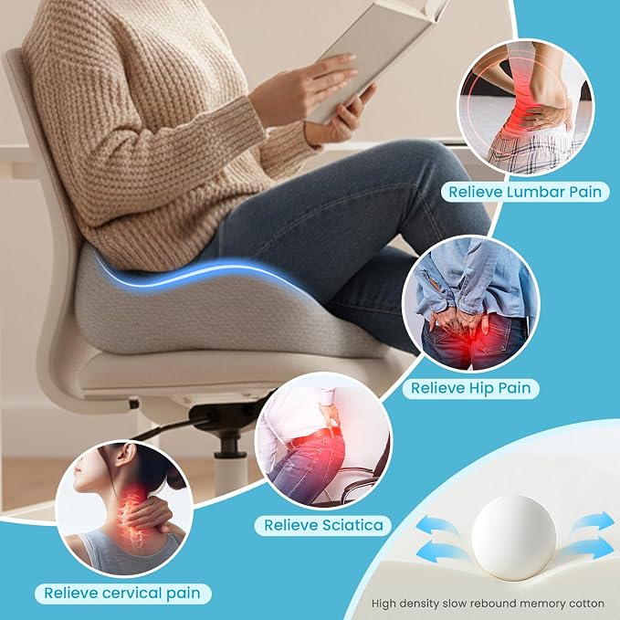 Seat Cushion, Ergonomic Chair Cushions - Image 5