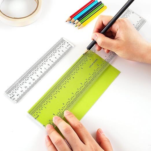 BAOFALI 5PCS 6 Inch Clear Acrylic Ruler - Image 7