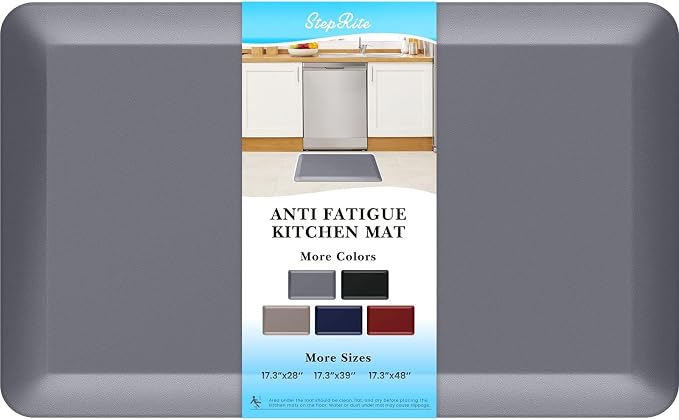 StepRite 4/5 Inch Thick Kitchen Mat Anti Fatigue Mat Kitchen Rugs Kitchen Decor by Bringcushiontoyourlife