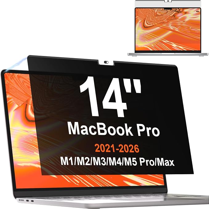 Privacy Screen for MacBook Pro 14 Inch 2021-2026 M5/ M4 /M4 Pro /M4 Max /M3 /M3 by Mamol