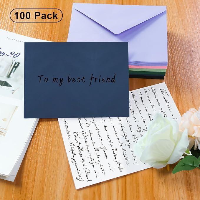 100 Pack A7 Envelopes, 5.24 x 7.24 in Envelopes - Image 4