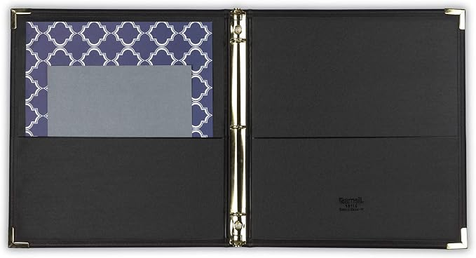 Samsill Classic Collection Leather 3 Ring Binder, Executive Presentation - Image 2
