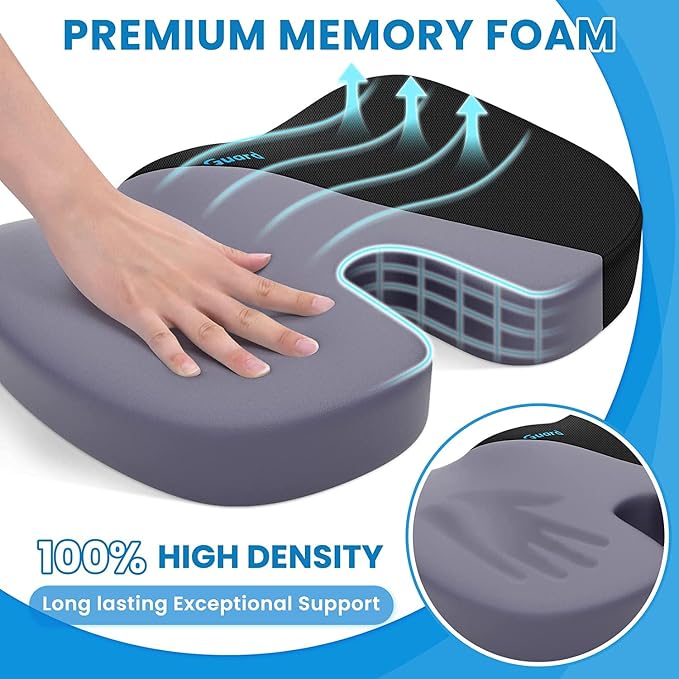 TushGuard Seat Cushion, Office Chair Cushions, Car Seat Cushion, Non-Slip - Image 3