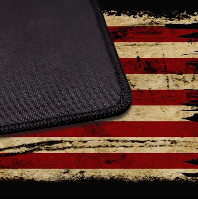 Retro American Flag XL Gaming Mouse Pad - Image 4