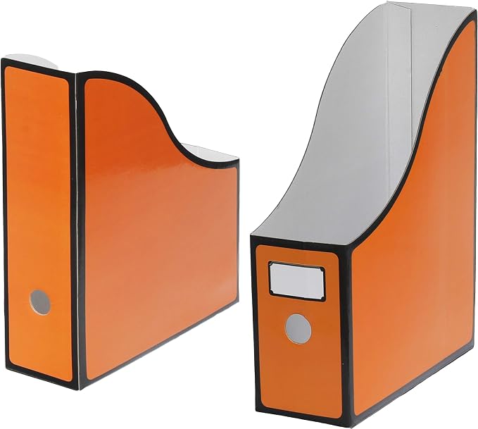 Simple Houseware 12-Pack Magazine File Holder Box, Foldable Cardboard Organizer - Image 5