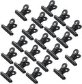 20 Pack Antique Black Bulldog Clips - 50mm Small Metal Paper Clips Clamps by Unknown