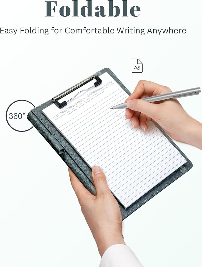 Mymazn Junior Padfolio Portfolio Folder, Small A5 Clipboard - Image 7