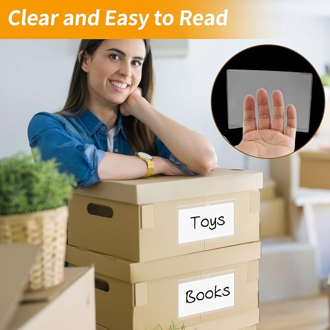 NIUBIER Storage Bin Labels, for 3×5 in Card | Removable Tote Label Stickers - Image 5