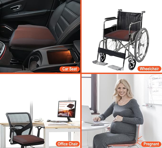Lofty Aim Car Seat Cushion, Comfort Memory Foam Car Cushions - Image 6