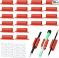 BOBOKA 20Pcs Pencil Holder for Desk, Adhesive Pen Holder for Classroom by BOBOKA
