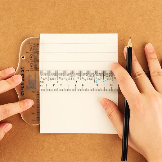 20PCS 6 Inches/15cm Acrylic Clear T-Square Ruler, Inches and Metric, T Square - Image 6