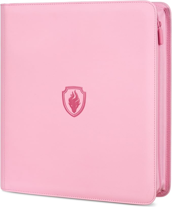 Premium Zip Card Binder 12 Pocket, Fabmaker 912 Pockets Trading Card Binder by Fabmaker