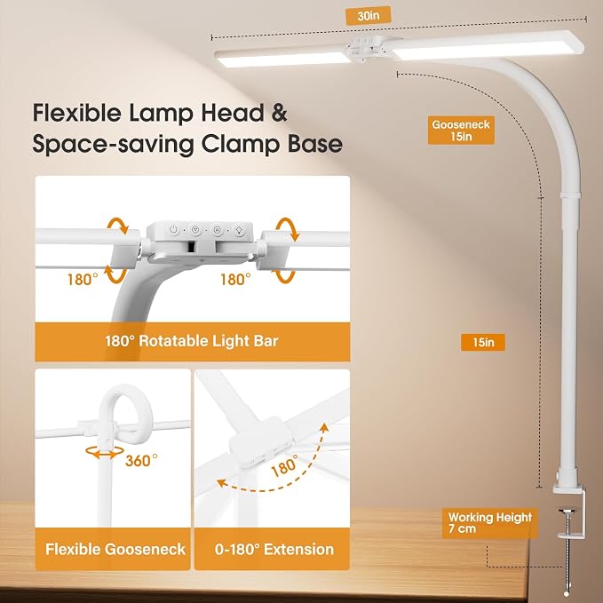 SIBRILLE LED Desk Lamp for Home Office - Image 4