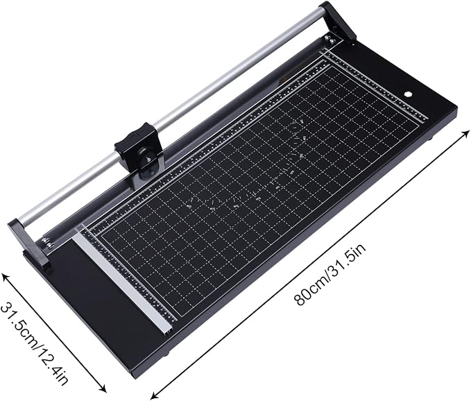 24 Inch Commercial Manual Precision Rotary Paper Trimmer Cutter, Heavy Duty - Image 7