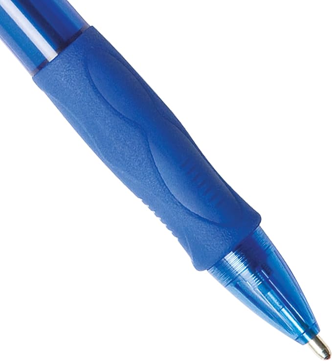 BIC Glide Bold Blue Ballpoint Pens, Bold Point, 4-Count Pack, Retractable - Image 5