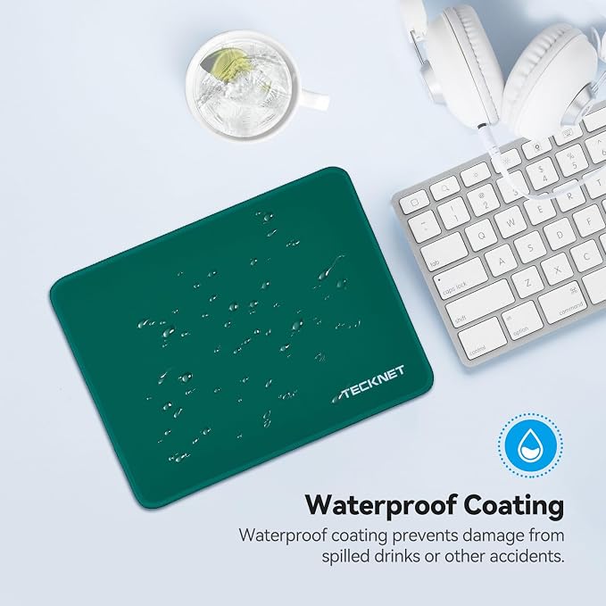 TECKNET Mouse Pad with Anti-fray Stitchin, Waterproof Surface & Non-Slip Rubber - Image 5