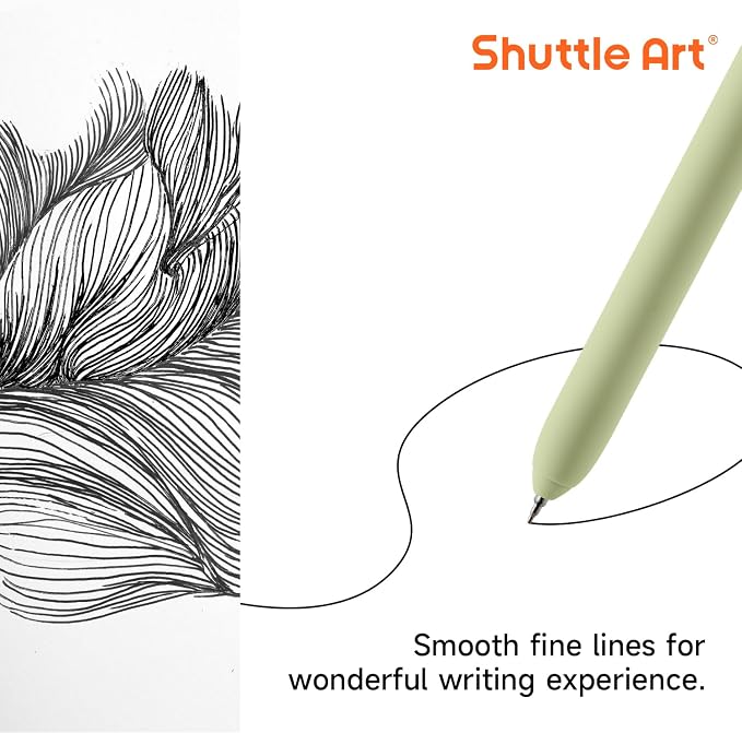 Shuttle Art Retractable Mild Gel Ink Pens - Image 3