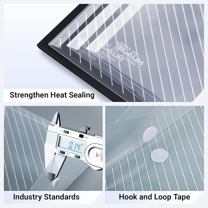 60 Pack, Plastic Envelopes – Transparent Waterproof Reusable File Folders - Image 3