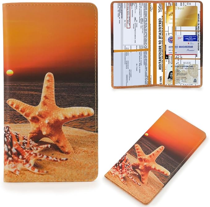 TILDOSAC Leather Car Registration and Insurance Card Holder, Car Document Holder by TILDOSAC