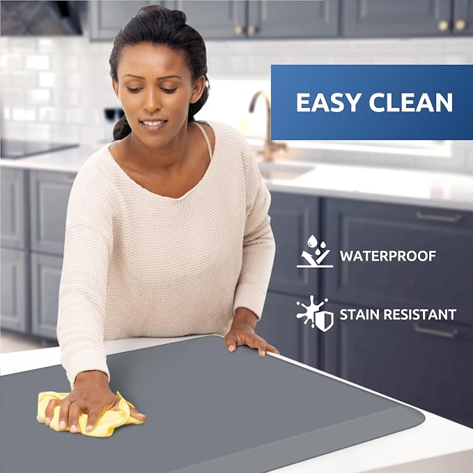 KitchenClouds Kitchen Mat Cushioned Anti Fatigue Rug 20"x39" Water Resistant - Image 3