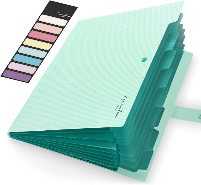 Sooez Accordion File Organizer, Letter Size Expanding File Folder by Sooez