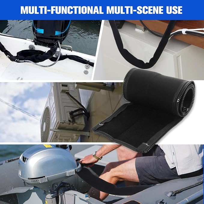 48inch Neoprene Trolling Motor Cable Sleeve 2'' Dia Cable Organizer - Image 8