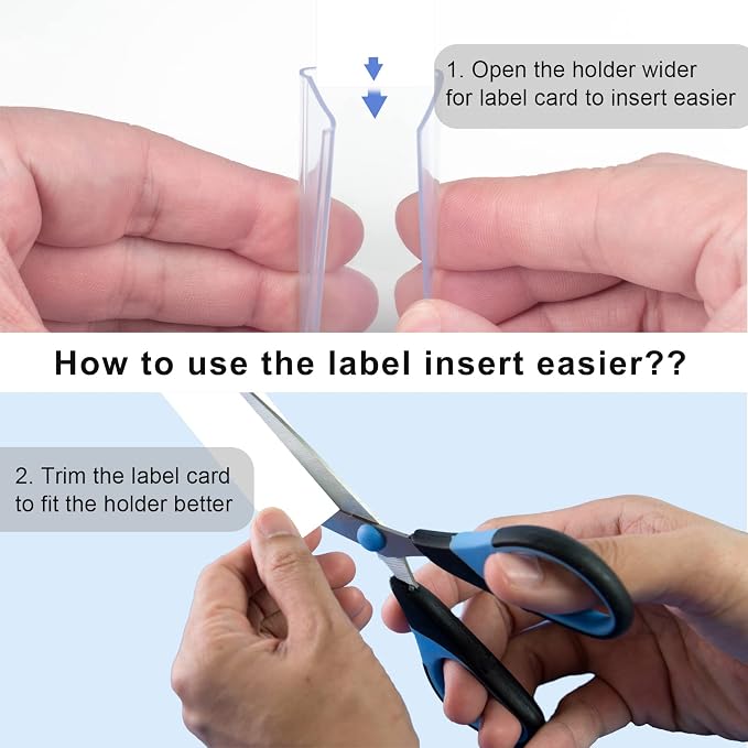 30pcs Plastic Shelf Label Holder - Image 4