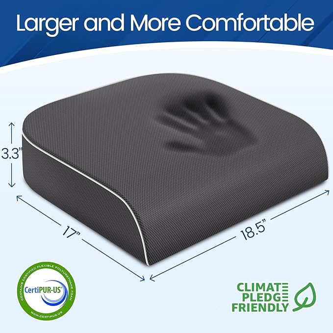 SweetSlubr Seat Cushion for Tailbone Pain Relief, Office Chair Cushion - Image 2