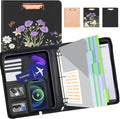 Clipboard with Storage for Men Women, Leather Padfolio Portfolio with Zipper by KLLVE