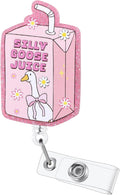 Silly Goose Juice Funny Nurse Badge Reel, Cute Medical Retractable ID Badge by Unknown