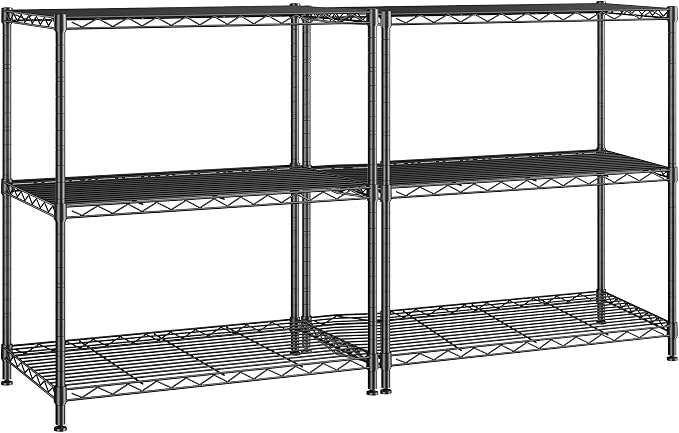 DurayLoly Storage Shelves Adjustable Wire Shelving Metal Wire Rack Shelving by Durayloly