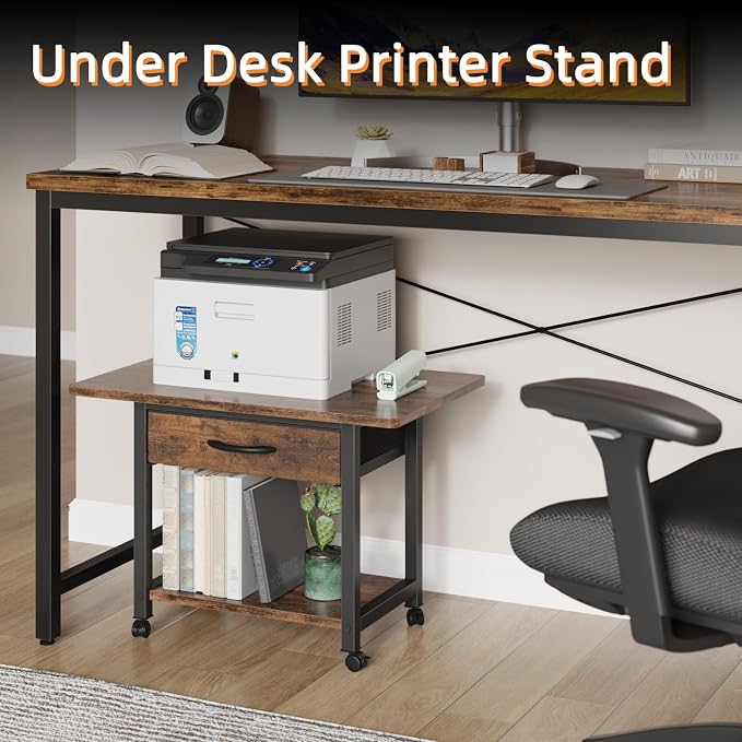 YAOHUOO 22"x15" Large Printer Stand - Image 2