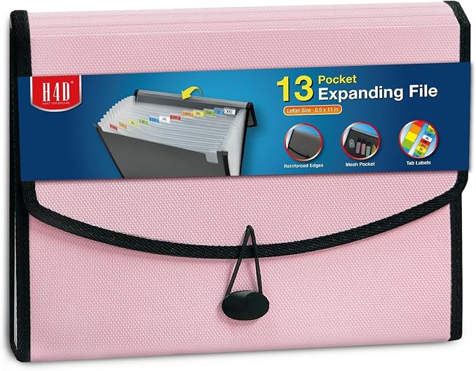 H4D 13-Pocket Accordion File Organizer by H4D