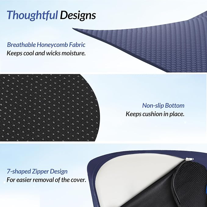 ZIKEE Pioneering Seat Cushion for Pressure Relief, Ergonomic Office Chair - Image 7