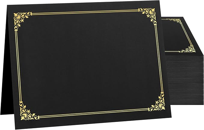 SUNEE Certificate Holders, Diploma Covers Gold Foil Border, by SUNEE