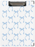 Blue Coquette Bow Clipboard, Preppy Girly Aesthetic Clipboard by Unknown