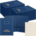 Kisston 300 Pcs Tax Return Folders Bulk 2 Pocket Gold Foil Stamped Income Tax by Kisston
