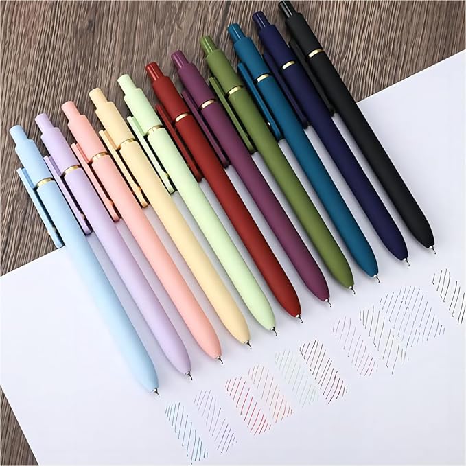 Ddaowanx Colorful Gel Pens, 0.5mm Fine Point Retractable, Colored Pens - Image 3