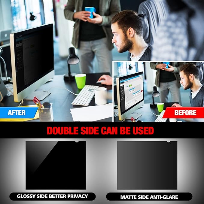 Computer Privacy Screen Filter for 23.8 Inch 16:9 Widescreen Monitor, - Image 4