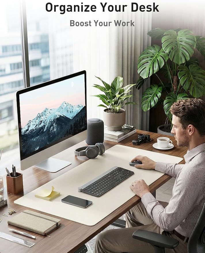 Aothia Faux Leather Desk Mat - Image 3