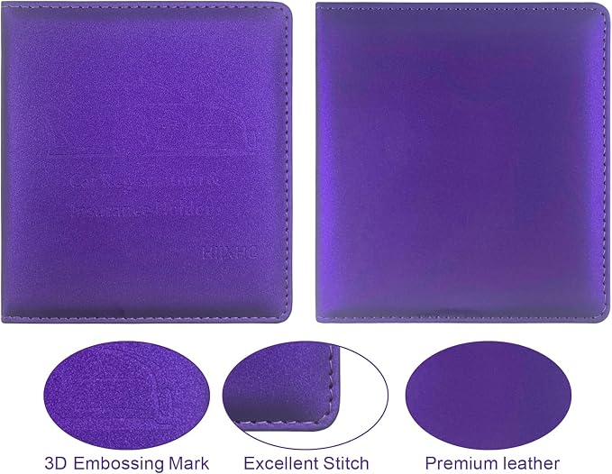 Car Registration and Insurance Holder, 5.5 x 5 Inch PU Leather Vehicle Glove - Image 4