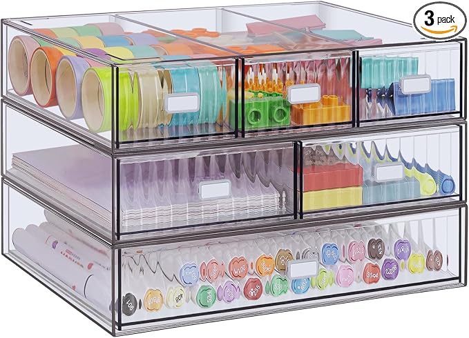 3 Tier Stackable Desk Organizer by YOCOMEY