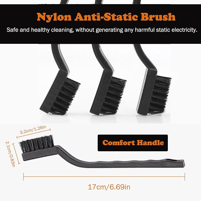 10PCS Anti Static ESD Cleaning Brush Kit, Keyboard PCB Motherboards Circuit - Image 2