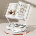 Acrylic Book Stand with Storage, Adjustable Book Holder by BYMECOST