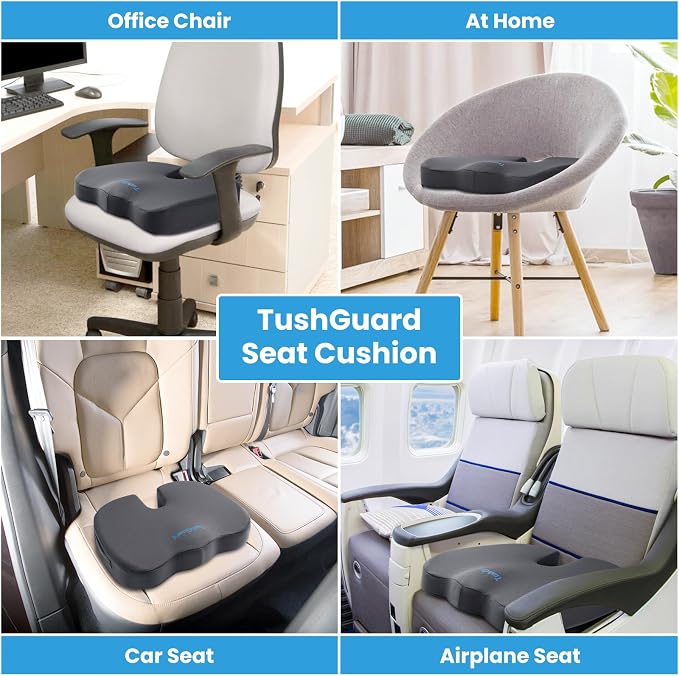 TushGuard Seat Cushion, Office Chair Cushions, Car Seat Cushion, Non-Slip - Image 7