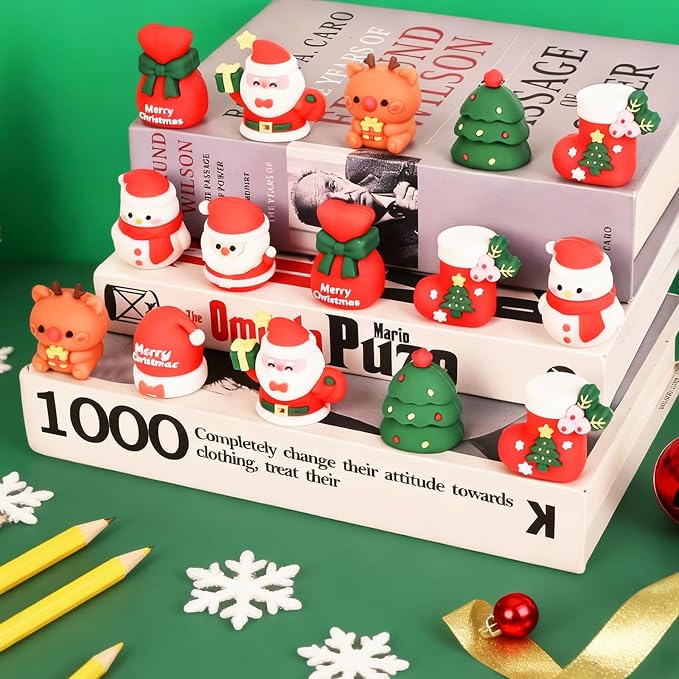 LiYiQ 24 PCS Cute Christmas Pencil Sharpener - Image 6