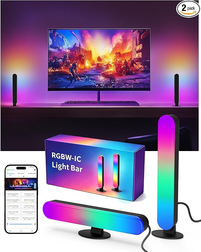 BASON LIGHTING Smart Light Bars, RGB-ICW RGB LED Streaming Light by BASONLIGHTING