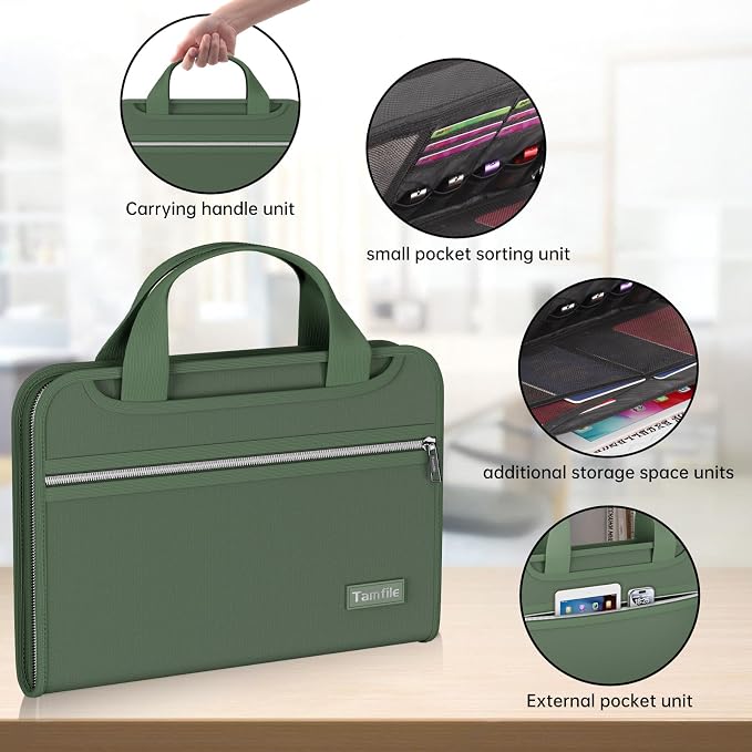 Tamfile Fireproof Accordion File Organizer - Image 4