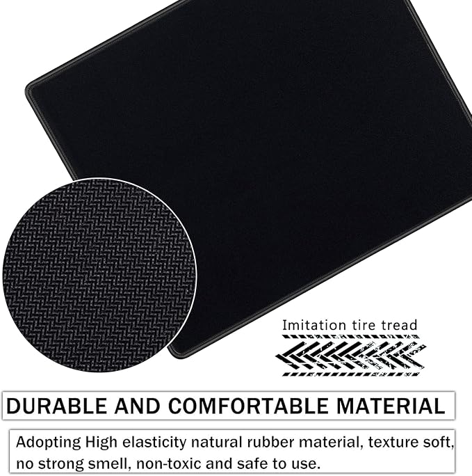 SaiTech IT 5 Pack Waterproof Mouse Pad, 8.66x7.1 inch, non-slip rubber - Image 3